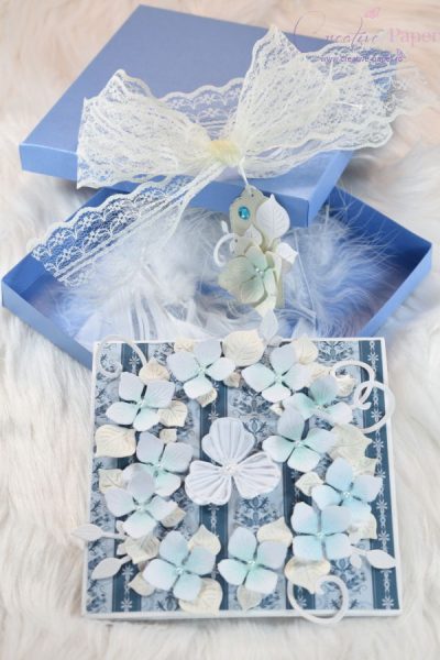 Felicitari Handmade Blue Hortensia